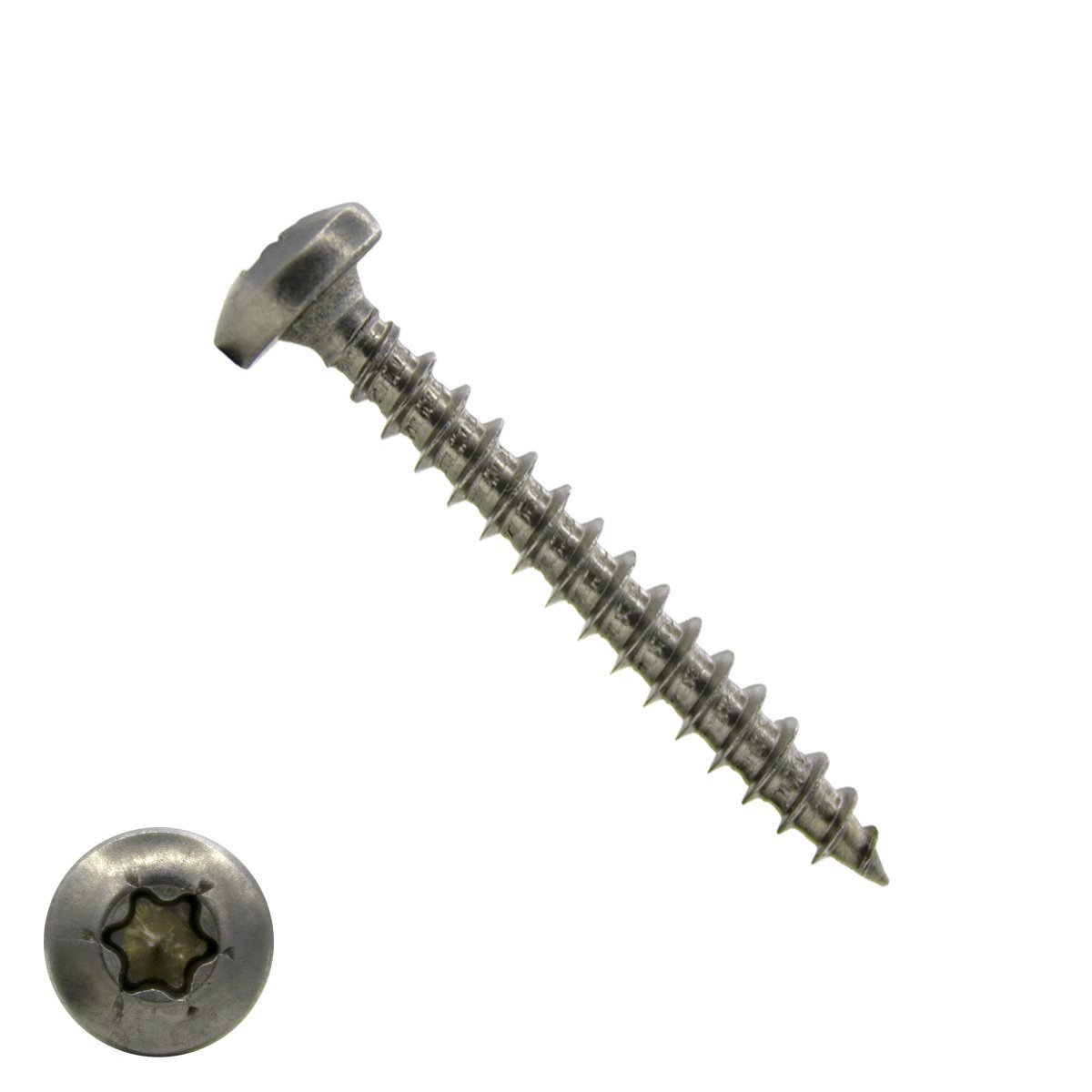 Spanplattenschrauben 3,5x40mm Edelstahl A2 Linsenkopf TORX 500 Stück