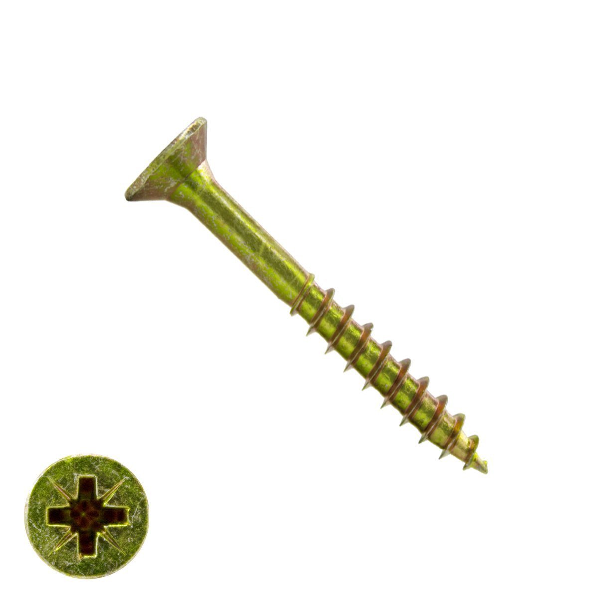 Spanplattenschrauben 4,5x40/24mm gelb verzinkt Senkkopf POZI-2 200 Stück
