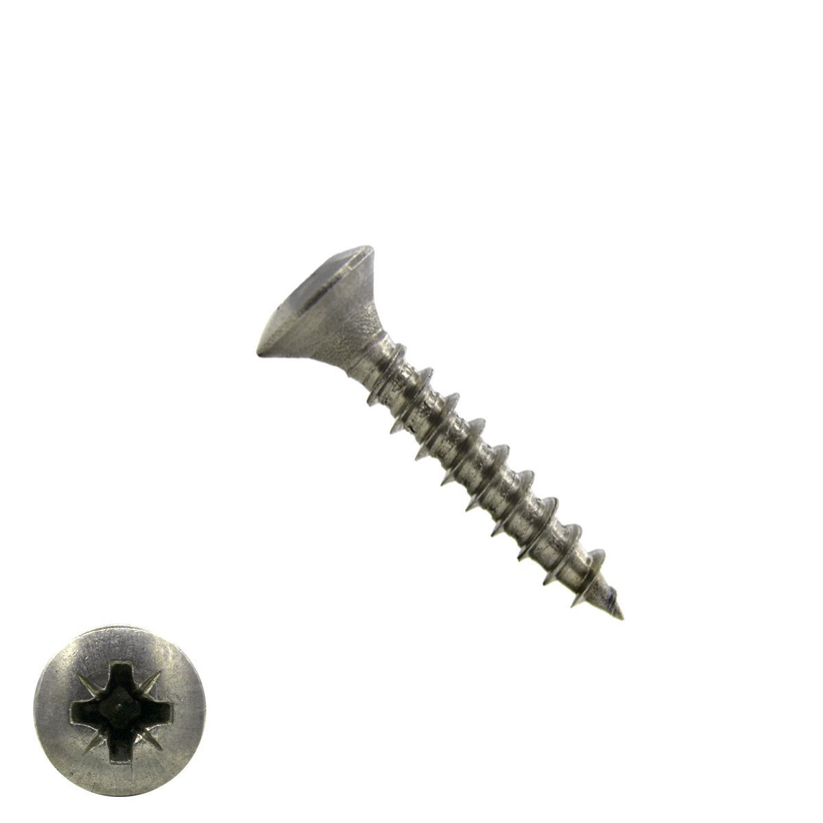 Spanplattenschrauben 4x30mm Edelstahl A2 Linsensenkkopf POZI-2 500 Stück