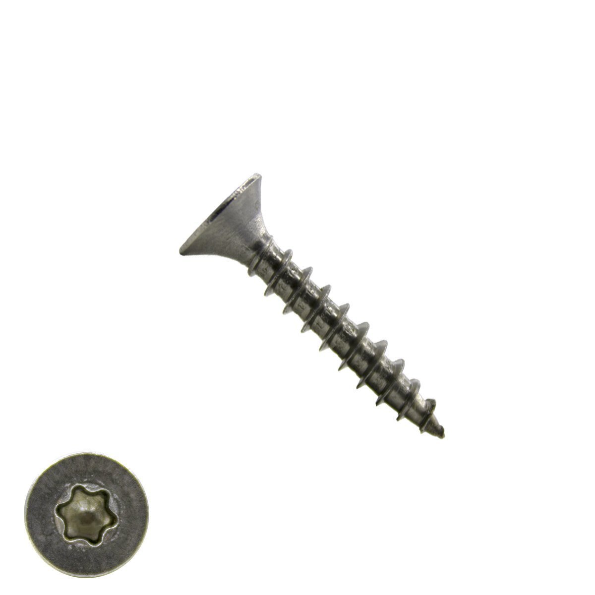 Spanplattenschrauben 4x30mm Edelstahl A2 Senkkopf TORX-20 200 Stück