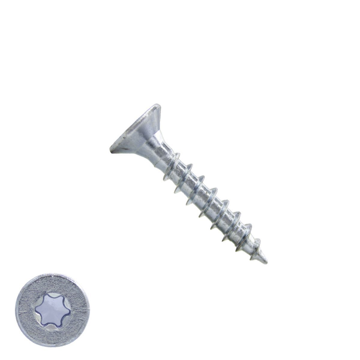 Spanplattenschrauben 4x30mm verzinkt Senkkopf TORX-20 200 Stück