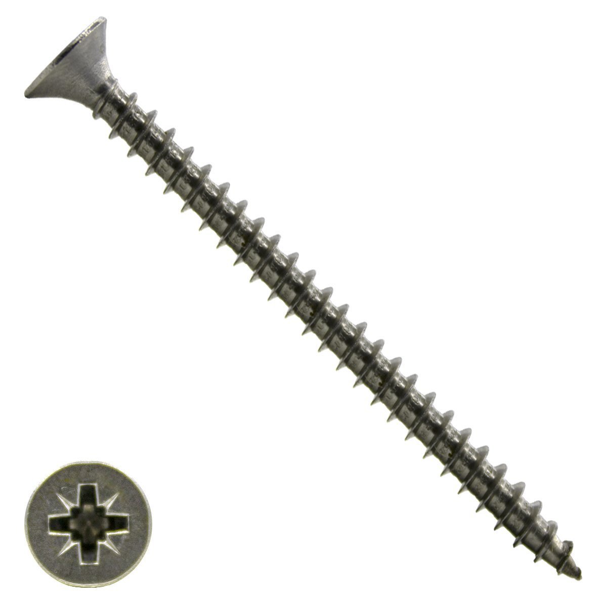 Spanplattenschrauben 6x100mm Edelstahl A2 Senkkopf POZI-3 100 Stück