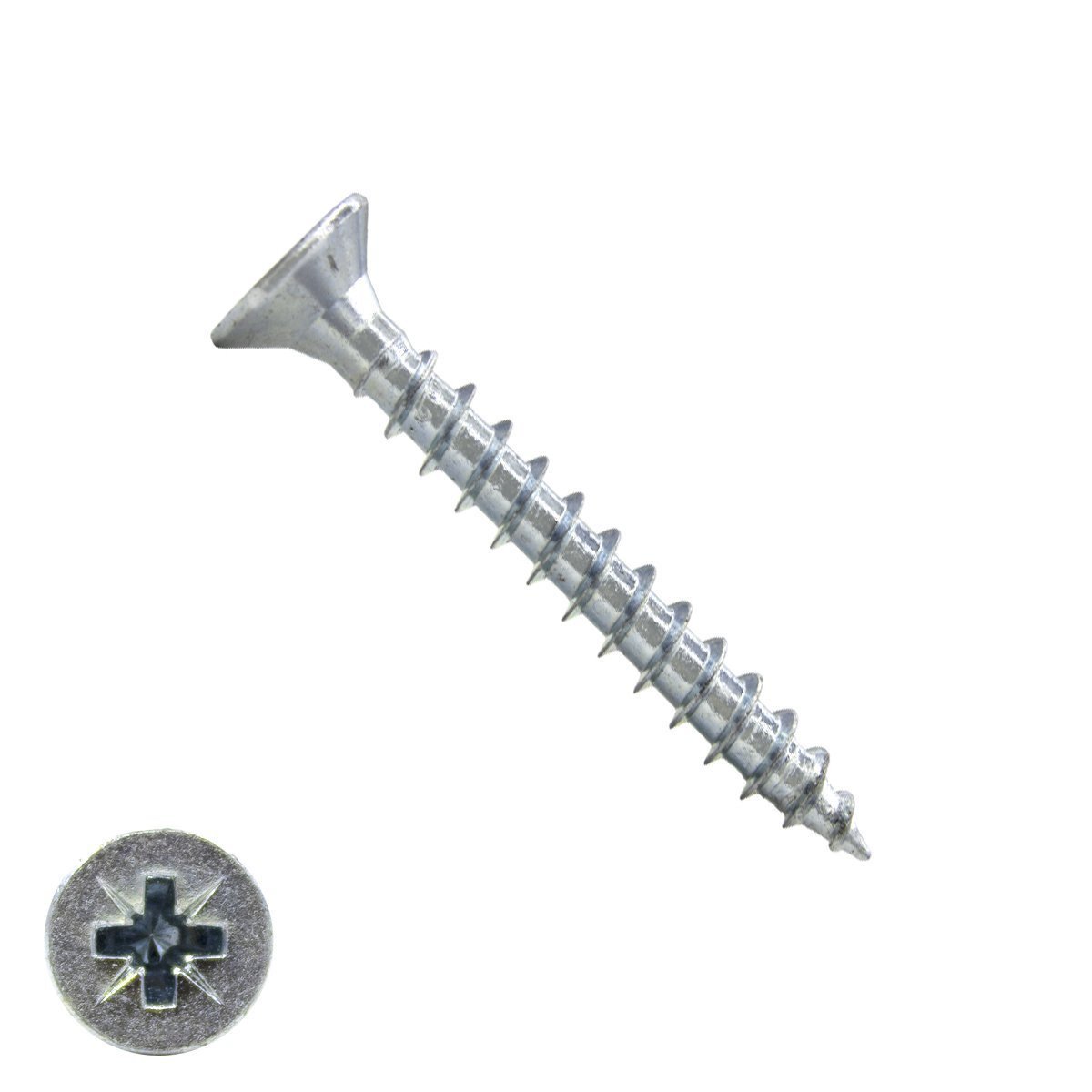 Spanplattenschrauben 6x35mm verzinkt Senkkopf POZI-3 200 Stück