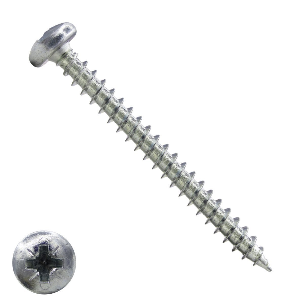 Spanplattenschrauben 6x80mm verzinkt Linsenkopf POZI-3 100 Stück