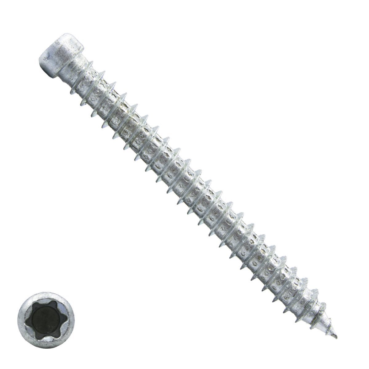 Spax-RA Rahmenschrauben 7,5x80mm verzinkt Zylinderkop TORX 100 Stück