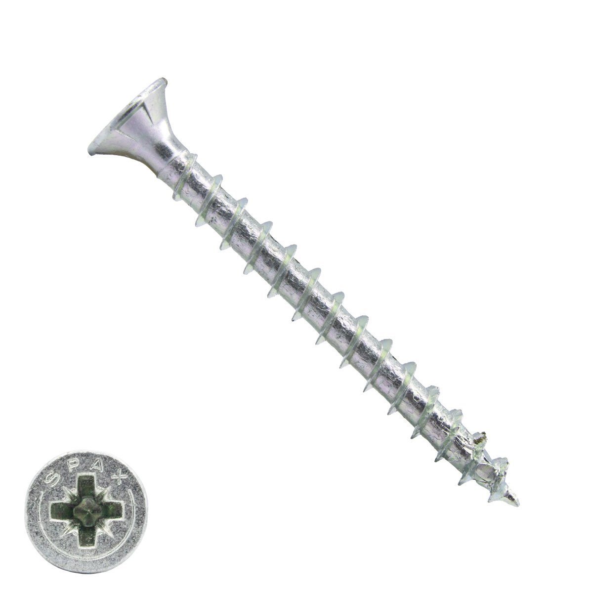Spax Spanplattenschrauben 4,5x60mm verzinkt Senkkopf POZI 200 Stück