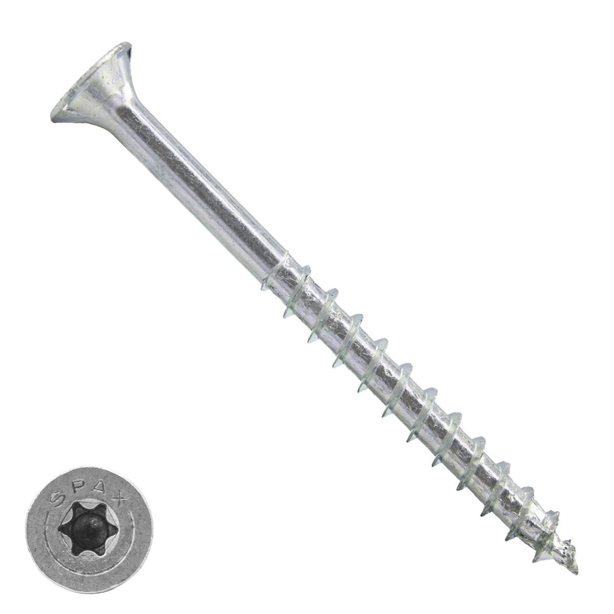 Spax Spanplattenschrauben 4,5x80mm Teilgewinde verzinkt Senkkopf TORX 100 Stück