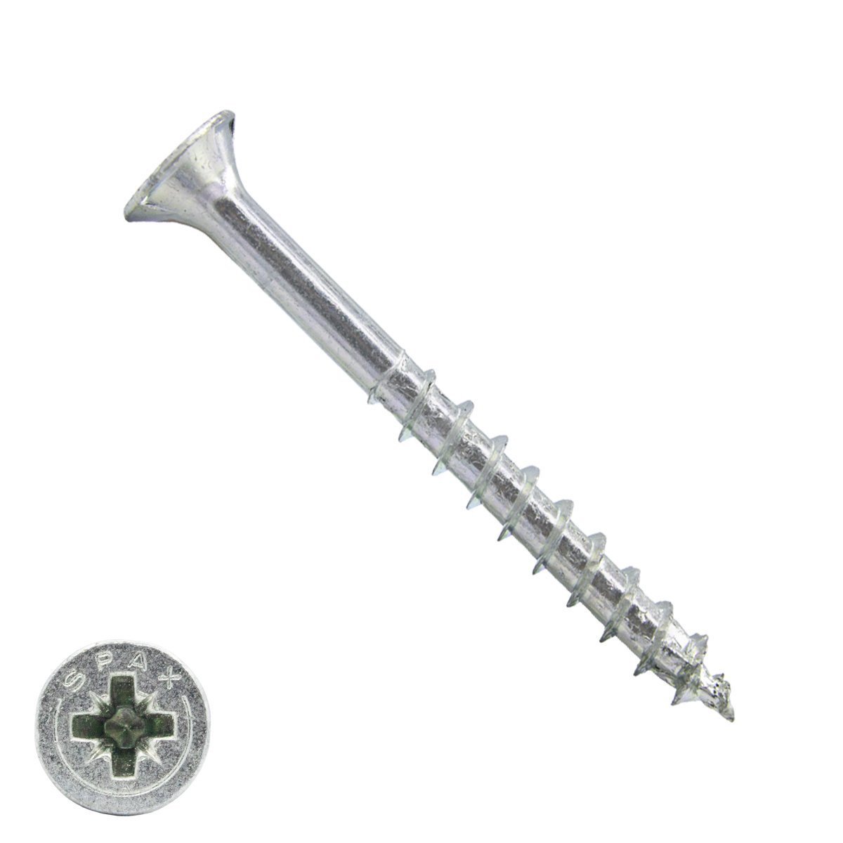 Spax Spanplattenschrauben 6x60mm Teilgewinde verzinkt Senkkopf POZI 100 Stück