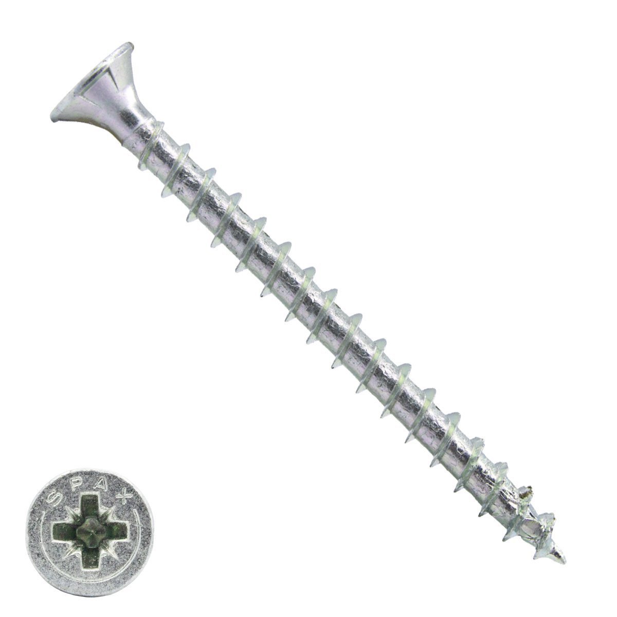 Spax Spanplattenschrauben 6x80mm verzinkt Senkkopf POZI 100 Stück