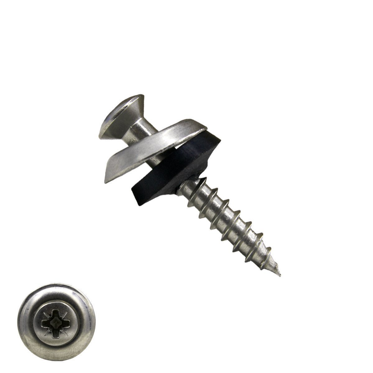 Spenglerschrauben 4,5x25mm Edelstahl A2 Liseko POZI-2 200 Stück
