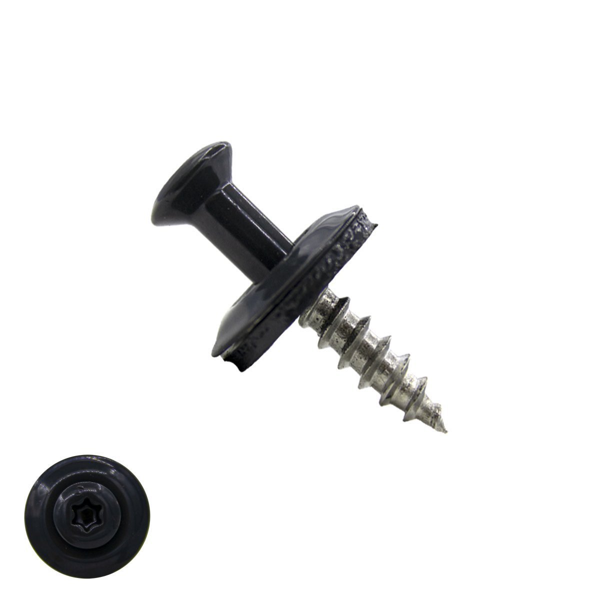 Spenglerschrauben 4,5x25mm Edelstahl A2 RAL7016 Anthrazitgrau  TORX-20 200 Stück