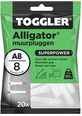 Toggler Alligator Dübel A8 20 Stück