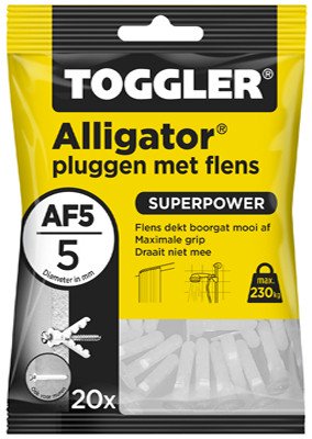 Toggler Alligator Dübel mit Kragen AF5 20 Stück