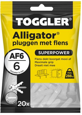 Toggler Alligator Dübel mit Kragen AF6 20 Stück