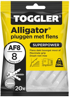 Toggler Alligator Dübel mit Kragen AF8 20 Stück