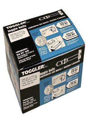 Toggler Hohlraumanker Edelstahl A2 M10S 10-64mm 25 Stück