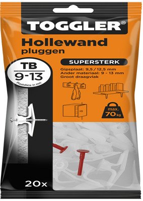 Toggler Hohlraumdübel TB 9-13mm 20 Stück