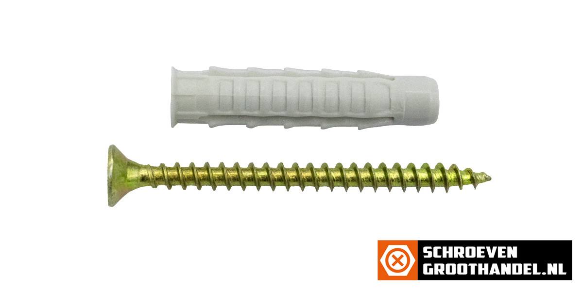 Universaldübel GUX 6 mit Schrauben 4x45mm 25 Stück