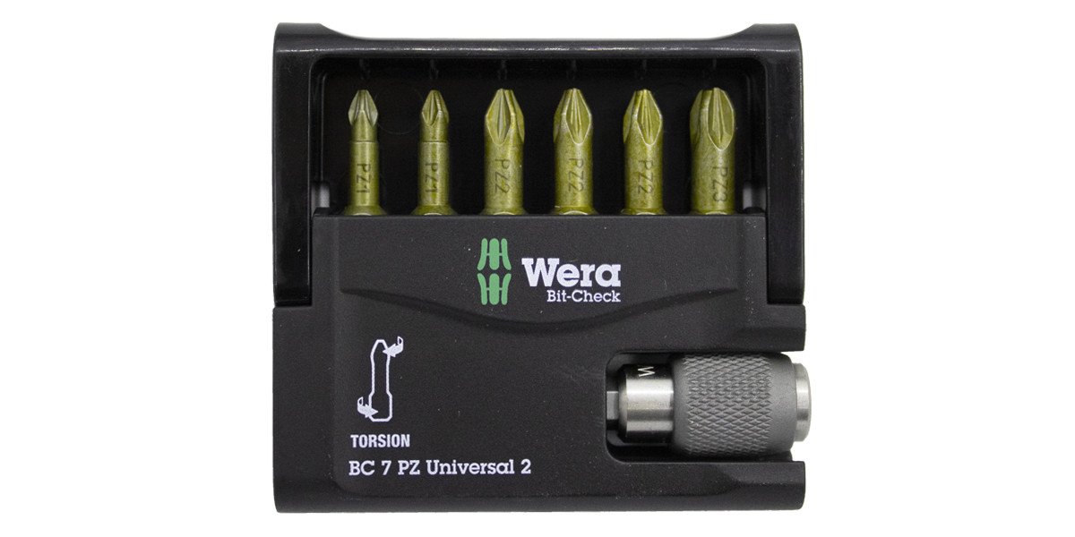 Wera bitset POZI Torsion mit Bithouder 7-teilig