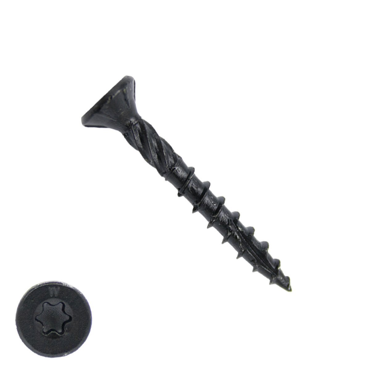 Woodies Holzbauschrauben Blackline Shield TORX-25 Senkkopf 5x40/24mm 200 Stück