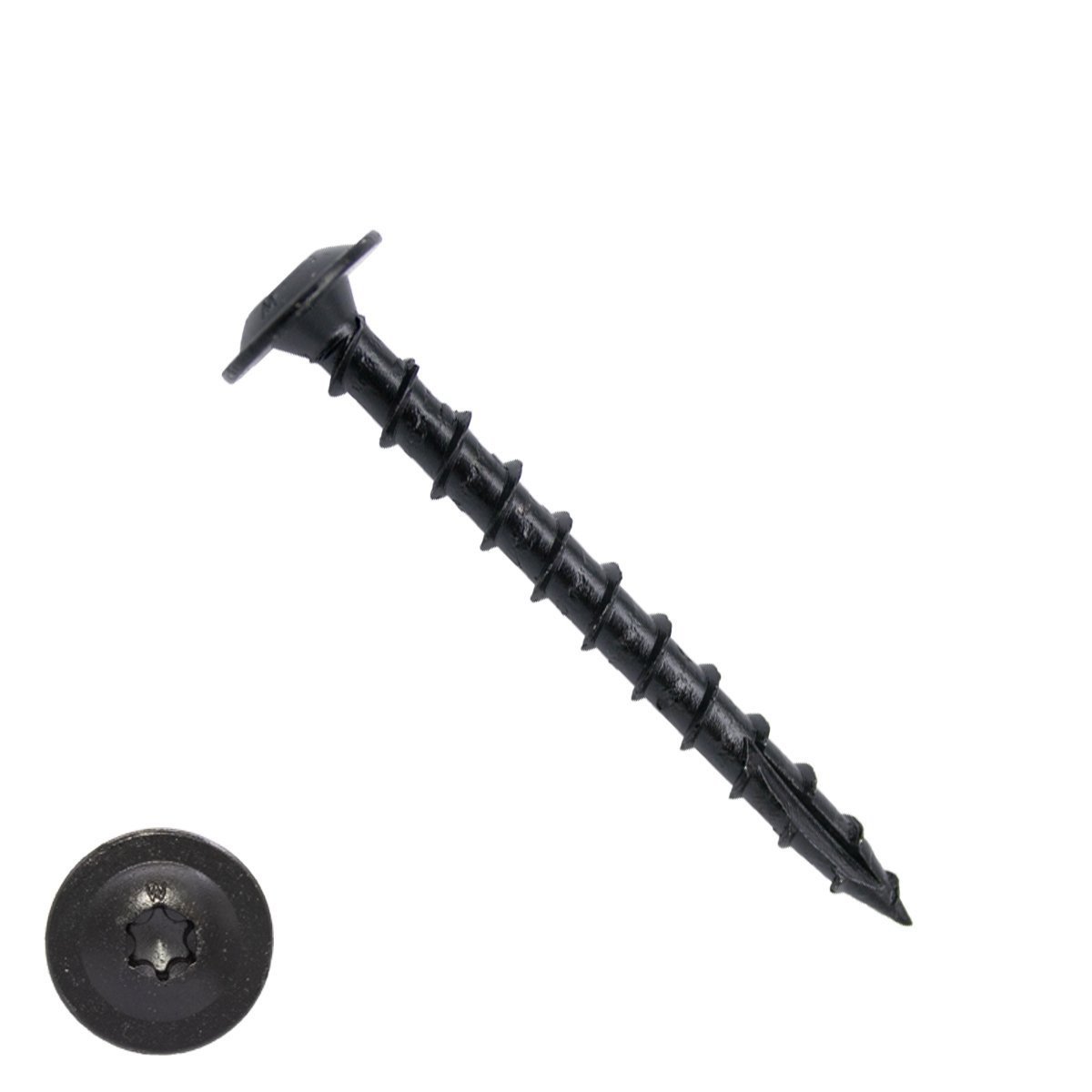 Woodies Tellerkopf Holzbauschrauben Blackline Shield TORX-40 8x40mm 50 Stück