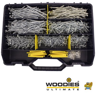 Woodies Ultimate Schrauben TORX Sortimentskoffer verzinkt inkl. Bits