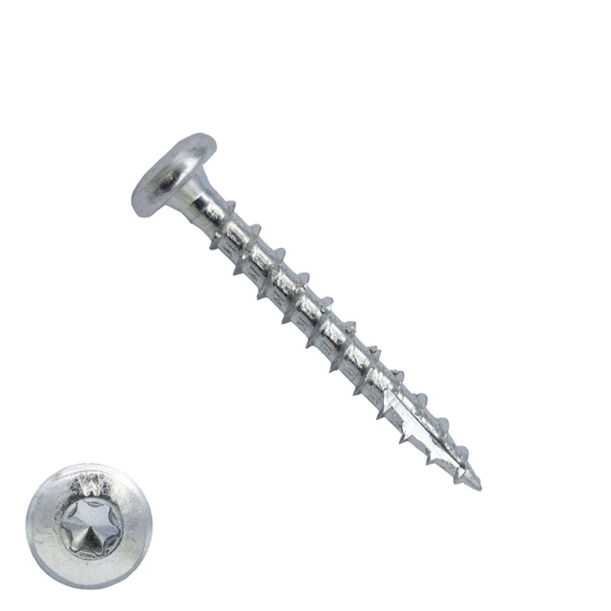 Woodies Zylinderkopfschrauben verzinkt TORX-20 4x40mm 200 Stück 