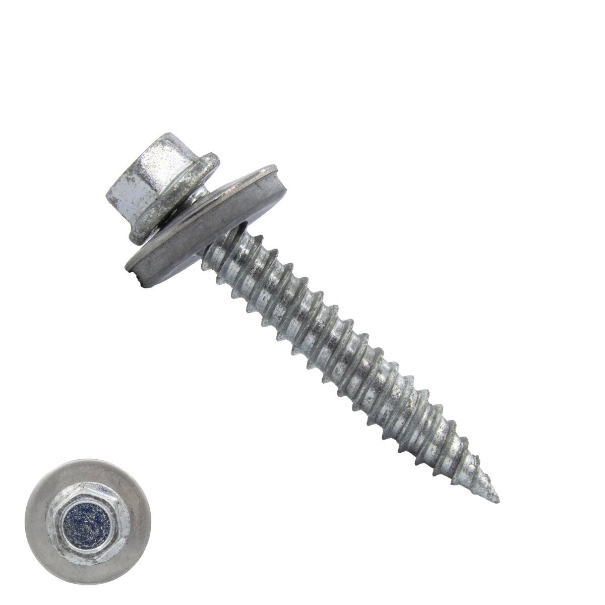 Dünnblechschrauben Edelstahl A2 6x38mm mit bimetall Dichtring 16mm 100 Stück 