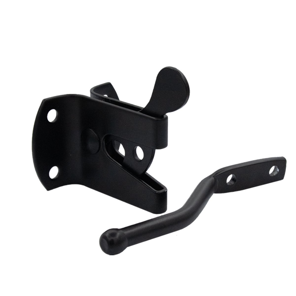 Zaunschliessung autom. 60 x 45mm Schwarz verzinkt 1 Stück