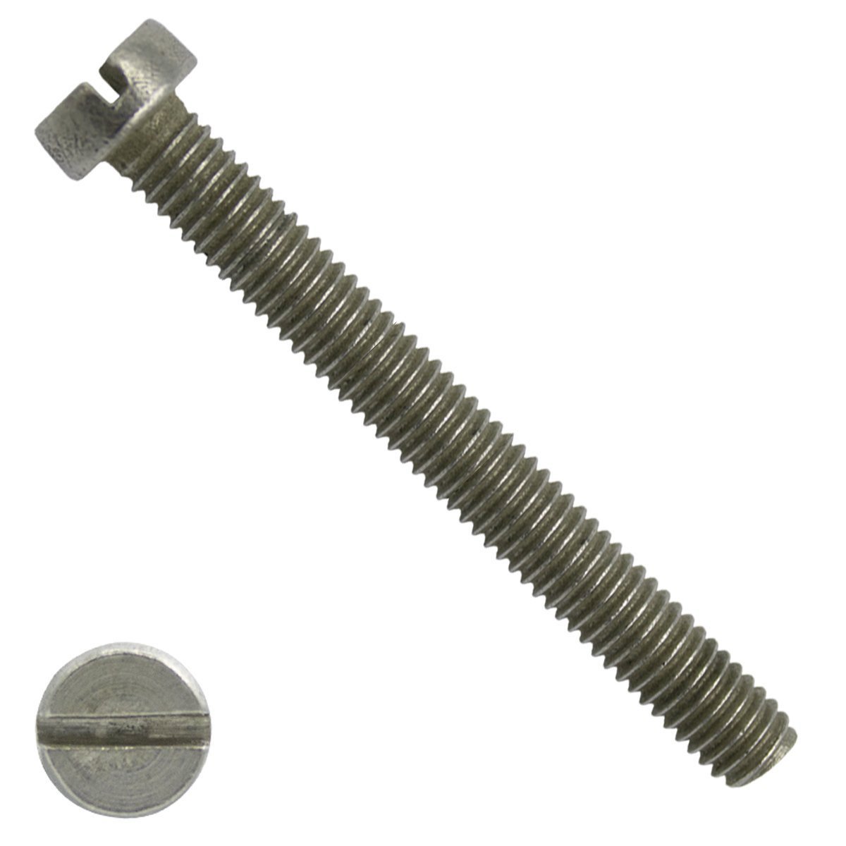 Zylinderschrauben mit Schlitz M10 x 80mm DIN84 Edelstahl A4  50 Stück