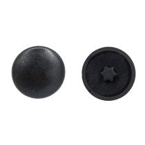 Abdeckkappen für Schrauben TORX-10 Schwarz 25 Stück