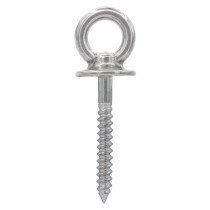 Augbolzen mit Kragen und Holzgewinde 6mm Edelstahl A4 1 Stück
