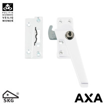 AXA Fensterverschluß 3319 mit Ventilationsnocke en Zylinderslot rechts Weiss SKG*