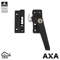 AXA Fensterverschluß 3319 mit Ventilationsnocke en Zylinderslot rechts Schwarz SKG*