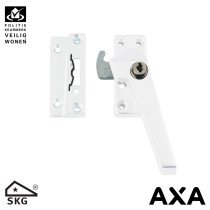 AXA Fensterverschluß 3319 mit Ventilationsnocke en Zylinderslot rechts Weiss SKG*
