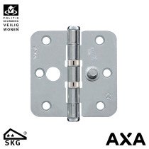AXA Sicherheitsscharnier gelagert 76x76mm Runde Ecken Stahl SKG**