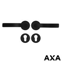 Beschlag für Innentüren Schwarz AXA mit cilinder Rosette