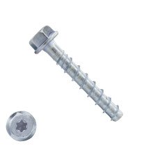 Betonschrauben 6x45mm verzinkt Sechkantkopf 100 Stück