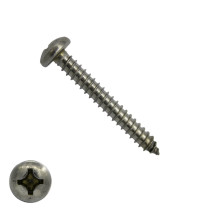 Blechschrauben Edelstahl A2 4,8x38mm Linsenkopf philips DIN7981 200 Stück