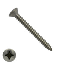 Blechschrauben Edelstahl A2 4,8x50mm Linsensenkkopf philips DIN7983 200 Stück