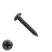 Blechschrauben Schwarz verzinkt 3,9x25mm Linsenkopf philips DIN7981 200 Stück