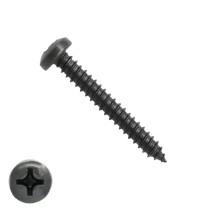 Blechschrauben Schwarz verzinkt 4,2x38mm Linsenkopf philips DIN7981 200 Stück