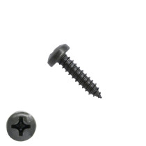 Blechschrauben Schwarz verzinkt 4,8x19mm Linsenkopf philips DIN7981 200 Stück