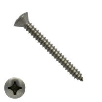 Blechschrauben Edelstahl A2 4,2x50mm Linsensenkkopf philips DIN7983 200 Stück