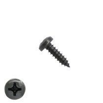 Blechschrauben Schwarz verzinkt 2,9x9,5mm Linsenkopf philips DIN7981 200 Stück