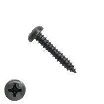 Blechschrauben Schwarz verzinkt 4,8x25mm Linsenkopf philips DIN7981 200 Stück