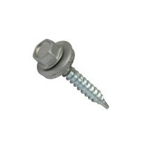 Blechschrauben Sechskantkopf mit Bohrspitze verzinkt 4,8x35mm Alu ring 14mm Alu 200 Stück