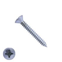 Blechschrauben verzinkt 3,9x25mm Linsensenkkopf philips DIN7983 200 Stück