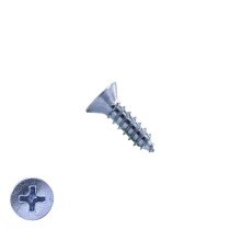 Blechschrauben verzinkt 4,8x13mm Senkkopf philips DIN7982 200 Stück