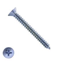 Blechschrauben verzinkt 4,8x50mm Senkkopf philips DIN7982 200 Stück